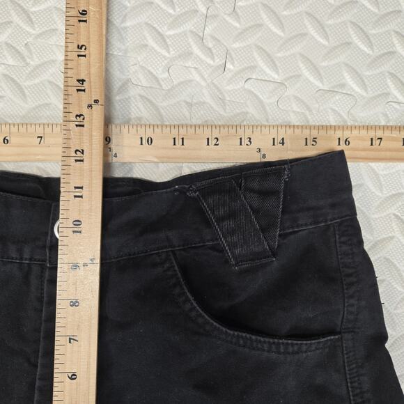 Vintage Versatta Cargo Bondage Pants Size 32 Black Gothic Y2K Nepal Canvas - Picture 15 of 16
